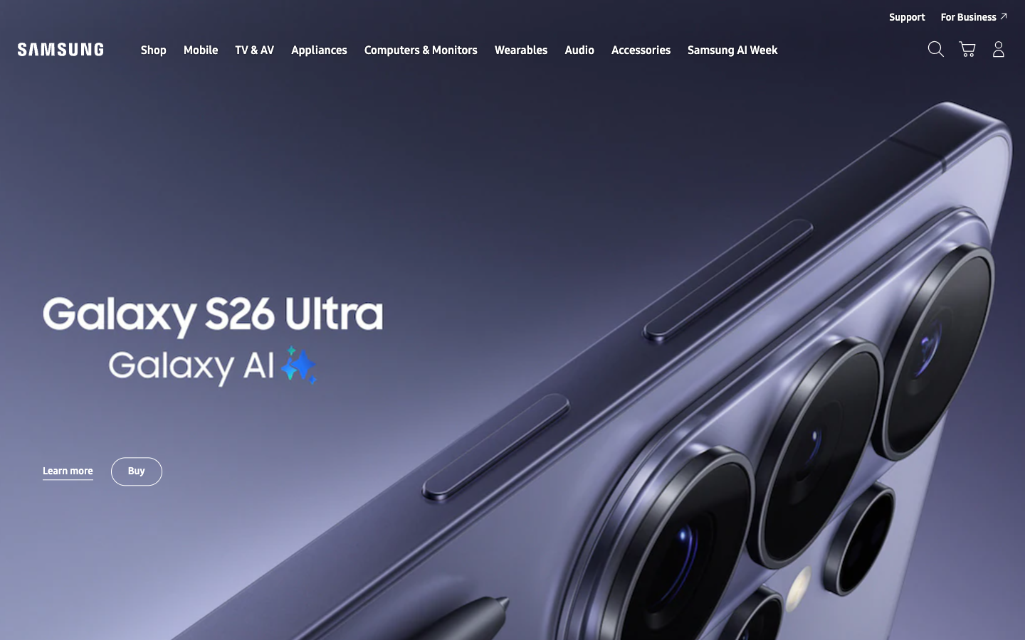 Samsung 首屏