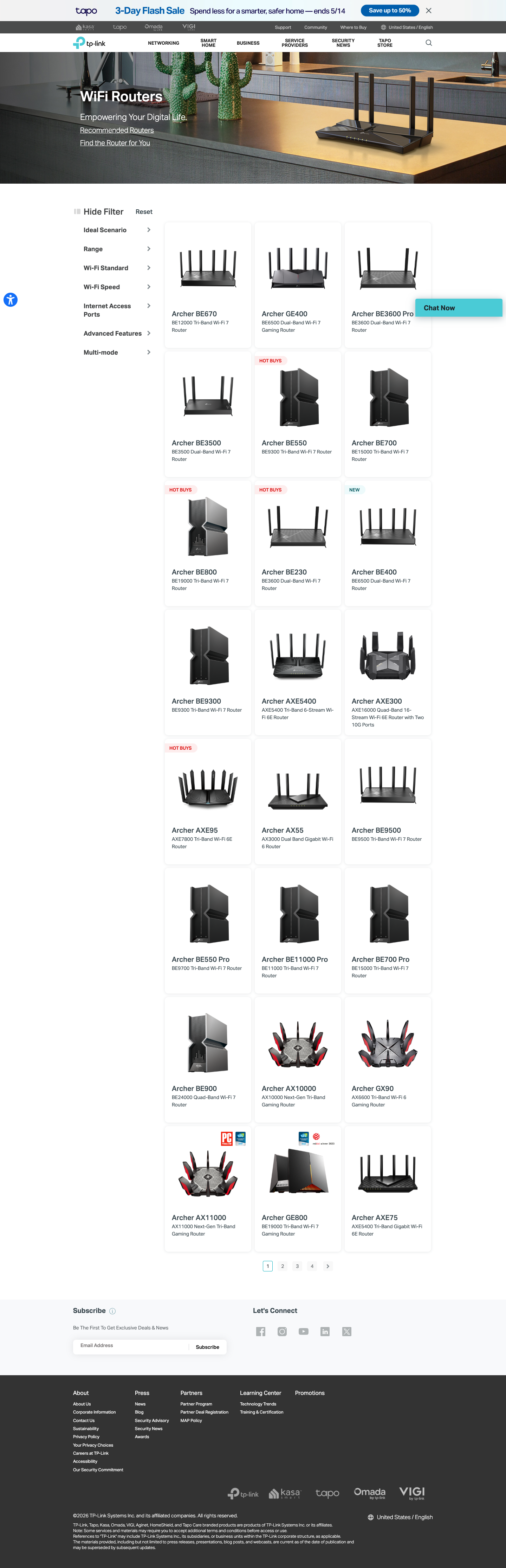 TP-Link wifi-router 品类页
